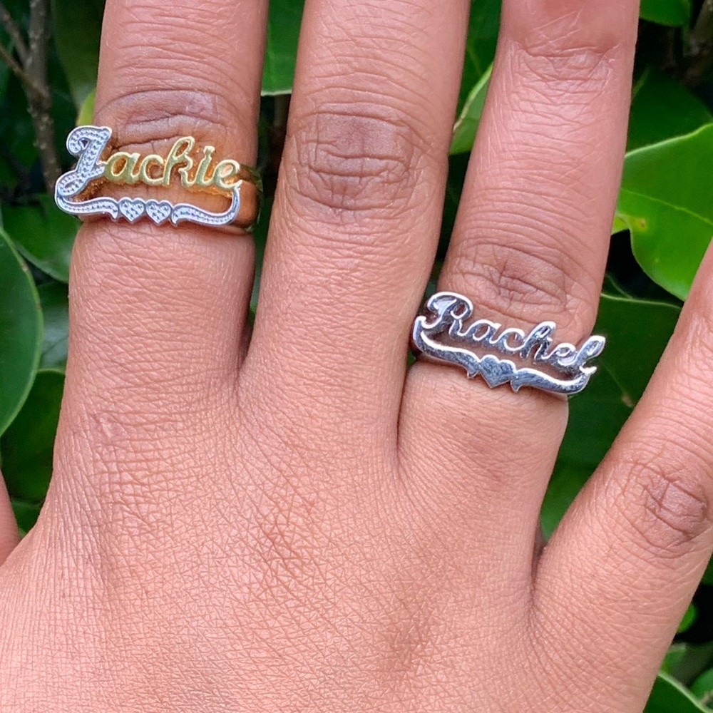 Titanium personalized ring - Picture 2 of 3